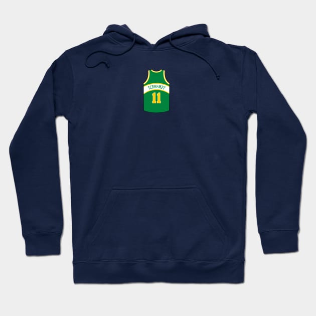 Detlef Schrempf Seattle Supersonics Jersey Qiangy Hoodie by qiangdade